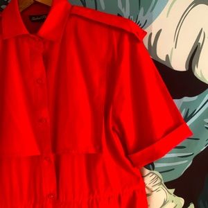 Vintage red jumpsuit